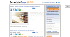 Desktop Screenshot of blog.schedulebase.com